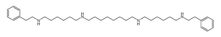 N,N'-bis[6-(2-phenylethylamino)hexyl]octane-1,8-diamine结构式