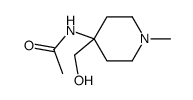 Acetamide,N-[4-(hydroxymethyl)-1-methyl-4-piperidinyl]-结构式