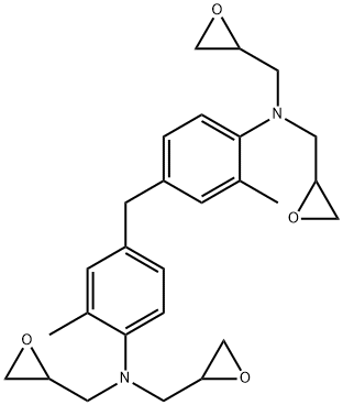 2-Oxiranemethanamine, N,N'-[methylenebis(2-methyl-4,1-phenylene)]bis[N-(2-oxiranylmethyl)-结构式