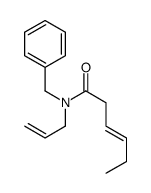 N-benzyl-N-prop-2-enylhex-3-enamide结构式