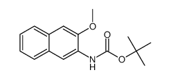 N-boc-2-amino-3-methoxynaphthalene Structure