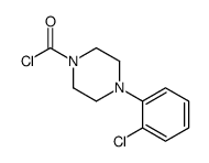 4-(2-chlorophenyl)piperazine-1-carbonyl chloride Structure