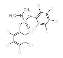 Phosphoramidic acid,dimethyl-, bis(pentachlorophenyl) ester (7CI,8CI,9CI) Structure