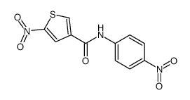 5-nitro-N-(4-nitrophenyl)thiophene-3-carboxamide结构式