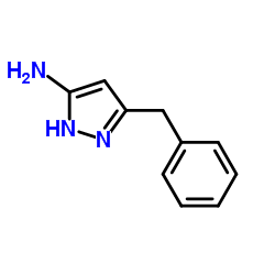 3-氨基-5-苄基-1H-吡唑结构式