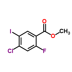 Methyl 4-chloro-2-fluoro-5-iodobenzoate结构式