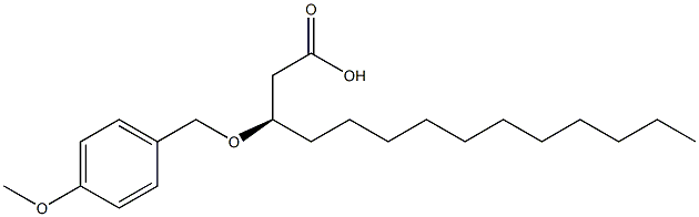 Tetradecanoic acid, 3-[(4-methoxyphenyl)methoxy]-, (R)- Structure