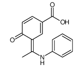 3-(1-anilinoethylidene)-4-oxocyclohexa-1,5-diene-1-carboxylic acid Structure