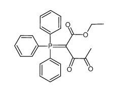 ethyl 3,4-dioxo-2-triphenylphosphoranylidenepentanoate结构式