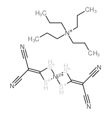 (2,2-dicyano-1-sulfaniumylethenyl)sulfanium,nickel(2+),tetrapropylazanium结构式