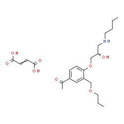 but-2-enedioic acid, 1-[4-(3-butylamino-2-hydroxy-propoxy)-3-(propoxym ethyl)phenyl]ethanone picture