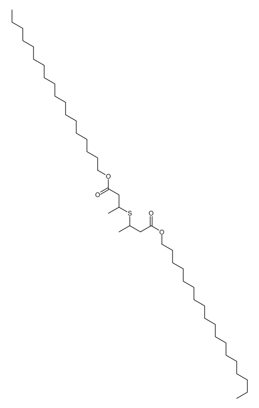 octadecyl 3-(4-octadecoxy-4-oxobutan-2-yl)sulfanylbutanoate结构式