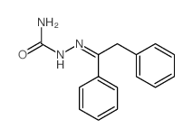 (1,2-diphenylethylideneamino)urea结构式