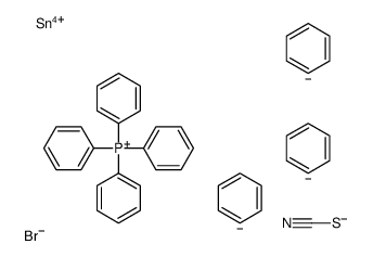 benzene,tetraphenylphosphanium,tin(4+),bromide,thiocyanate Structure