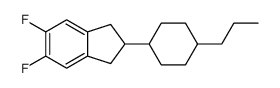 5,6-difluoro-2-(4-propylcyclohexyl)-2,3-dihydro-1H-indene结构式