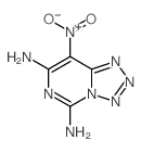Tetrazolo[1,5-c]pyrimidine-5,7-diamine,8-nitro- Structure