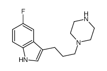 5-FLUORO-3-(3-(PIPERAZIN-1-YL)PROPYL)-1H-INDOLE structure