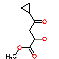 4-环丙基-2, 4-二氧代丁酸甲酯结构式