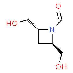 1-Azetidinecarboxaldehyde, 2,4-bis(hydroxymethyl)-, (2R-trans)- (9CI) picture
