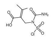 N-Chlorsulfonyl-N-(2-carboxy-3-methyl-buten-(2)-yl)-harnstoff结构式
