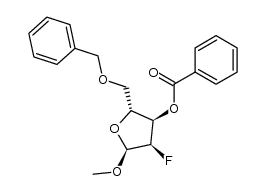 (2R,3R,4R,5S)-2-((benzyloxy)methyl)-4-fluoro-5-methoxytetrahydrofuran-3-yl benzoate Structure