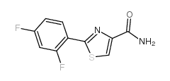 2-(2,4-difluorophenyl)thiazole-4-carboxamide Structure