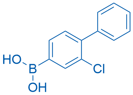 3-氯-4-苯基苯硼酸结构式