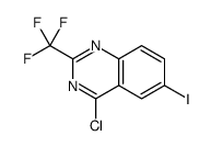 4-CHLORO-2-(TRIFLUOROMETHYL)-6-IODOQUINAZOLINE Structure