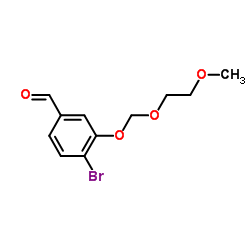 4-Bromo-3-[(2-methoxyethoxy)methoxy]benzaldehyde结构式