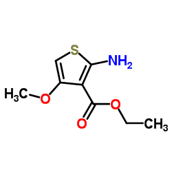 3-Thiophenecarboxylicacid,2-amino-4-methoxy-,ethylester(9CI)结构式