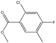 2-Chloro-4-fluoro-5-methyl-benzoic acid methyl ester结构式