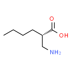 (2S)-2-(aminomethyl)hexanoicacid Structure