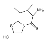 3-[(2S,3s)-2-氨基-3-甲基-1-硫氧代戊基]噻唑烷结构式