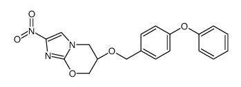 (6S)-2-nitro-6-[(4-phenoxyphenyl)methoxy]-6,7-dihydro-5H-imidazo[2,1-b][1,3]oxazine结构式