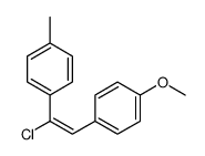 1-[1-chloro-2-(4-methoxyphenyl)ethenyl]-4-methylbenzene Structure