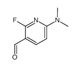 2-Fluoro-6-dimethylaminopiridine-3-carbaldehyde结构式