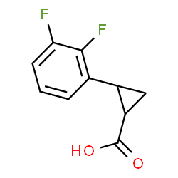 反式-2-(2,3-二氟苯基)环丙烷-1-羧酸结构式
