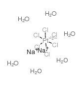Sodium hexachloroplatinate(IV) hexahydrate structure