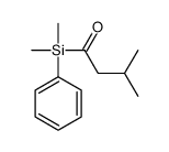 1-[dimethyl(phenyl)silyl]-3-methylbutan-1-one Structure