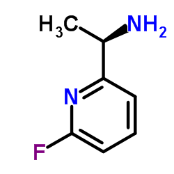 (R)-1-(6-氟吡啶-2-基)乙胺二盐酸盐结构式