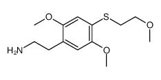 2-[2,5-dimethoxy-4-(2-methoxyethylsulfanyl)phenyl]ethanamine结构式