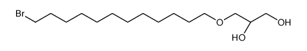 (2S)-3-(12-bromododecoxy)propane-1,2-diol Structure