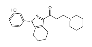 1-(1-phenyl-4,5,6,7-tetrahydroindazol-3-yl)-3-piperidin-1-ylpropan-1-one,hydrochloride结构式