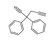 2,2-diphenyl-4-pentynenitrile Structure