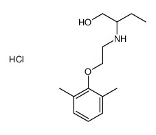 2-[2-(2,6-dimethylphenoxy)ethylamino]butan-1-ol,hydrochloride结构式