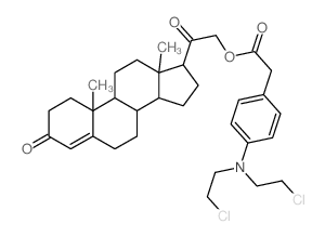 Pregn-4-ene-3,20-dione,21-[[[4-[bis(2-chloroethyl)amino]phenyl]acetyl]oxy]- (9CI) picture