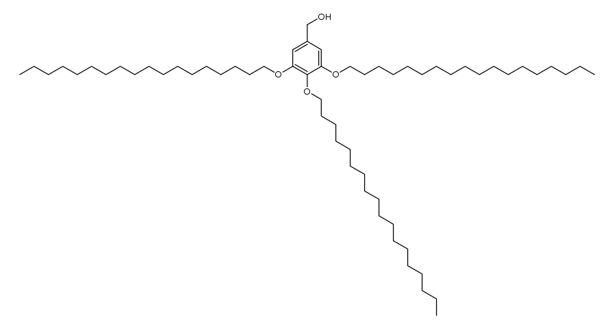 Benzenemethanol, 3,4,5-tris(octadecyloxy)- Structure