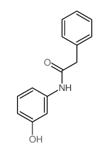 Benzeneacetamide, N-(3-hydroxyphenyl)-结构式