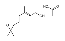 acetic acid,5-(3,3-dimethyloxiran-2-yl)-3-methylpent-2-en-1-ol结构式