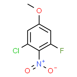 1-Chloro-3-fluoro-5-methoxy-2-nitrobenzene Structure